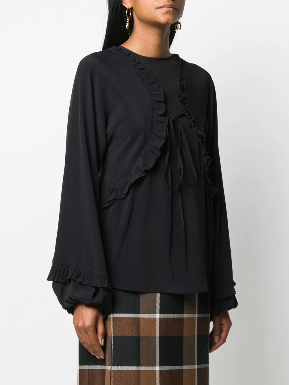 ruffle-trim blouse - 3