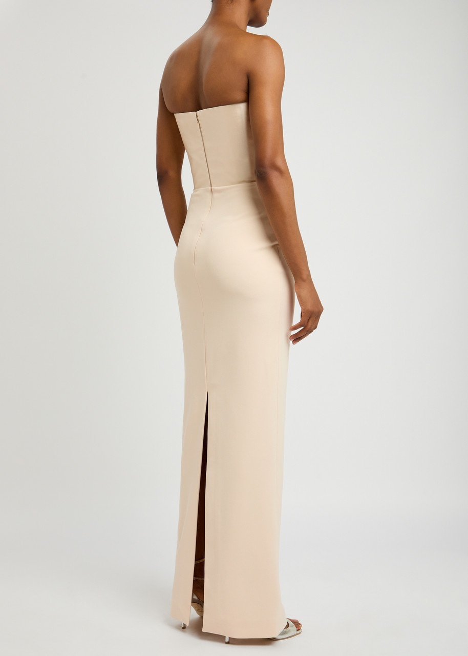 Solace London Afra Strapless Stretch-crepe Gown - 3