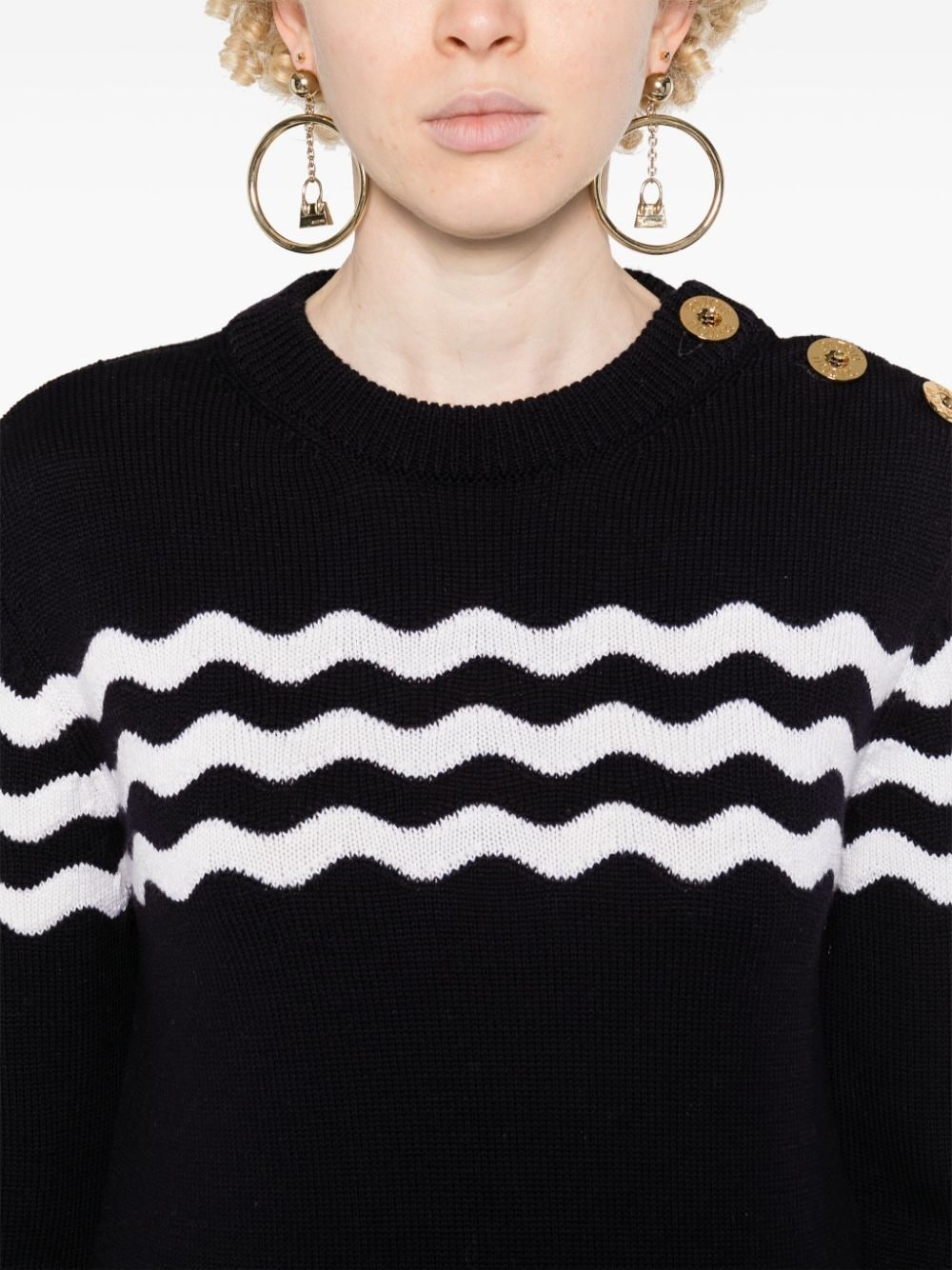 Wave knitted jumper - 5