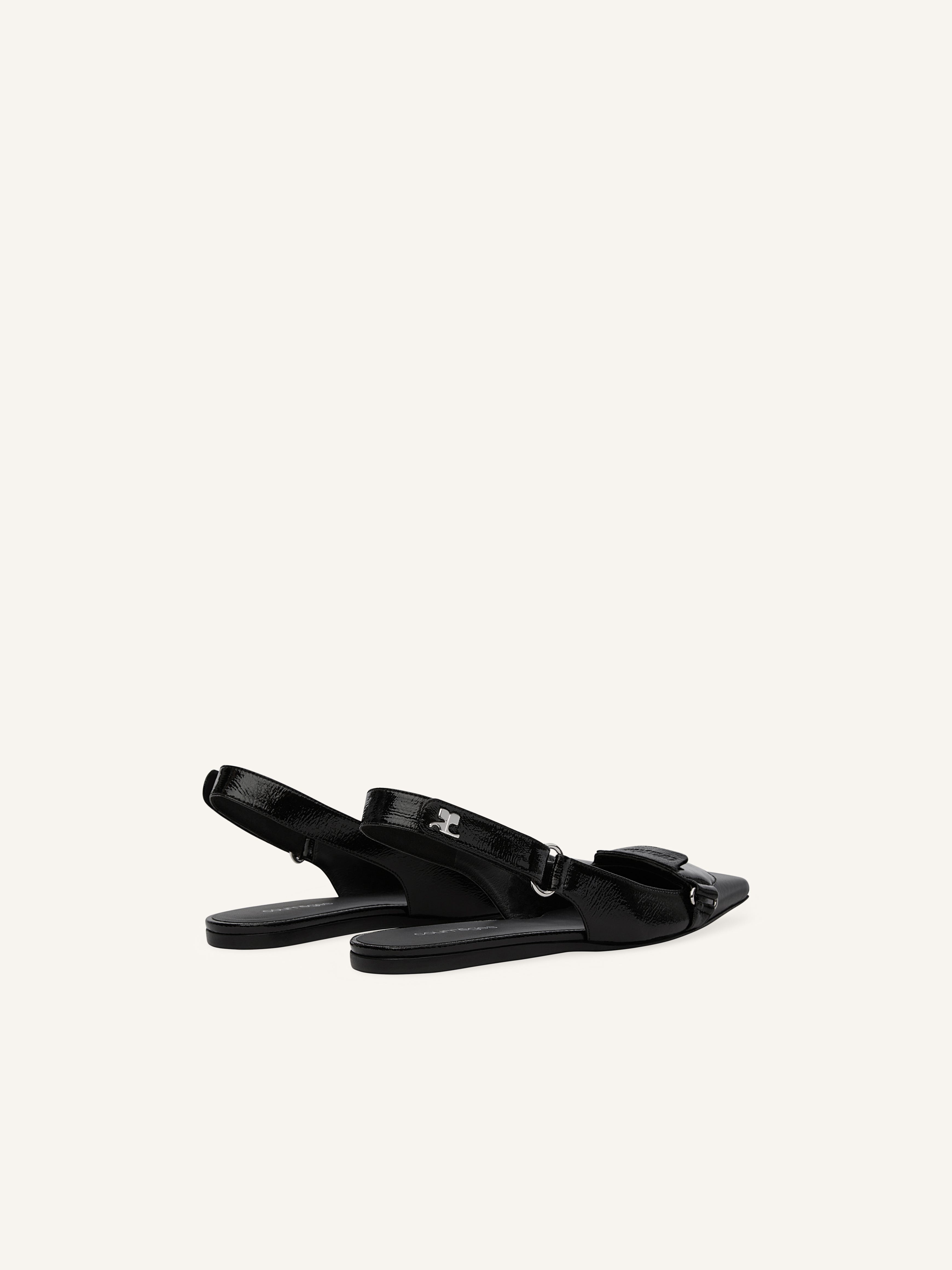 RACER VINYL SLINGBACK BALLERINAS - 3