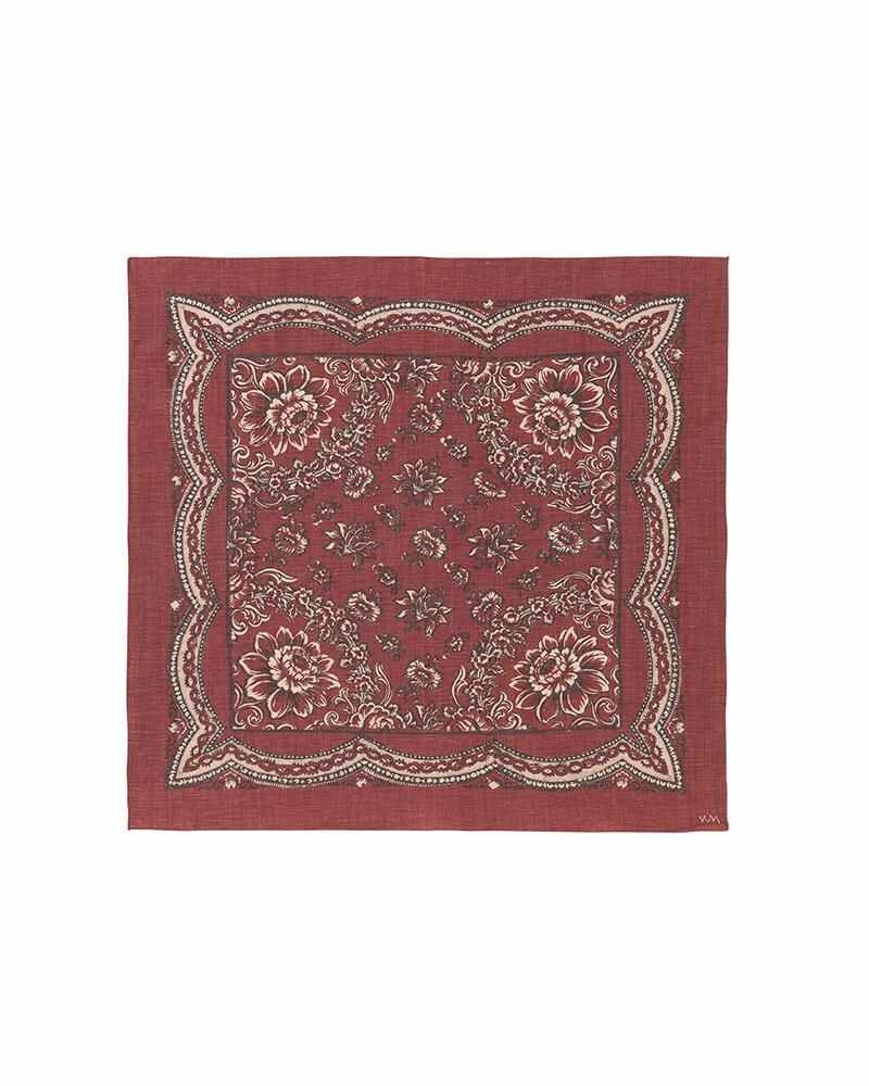 WILDFLOWER SCARF RED 1