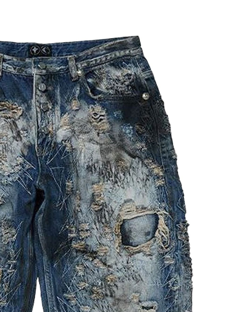 Thug Club Combat Casualty Care distressed ripped jeans outlook