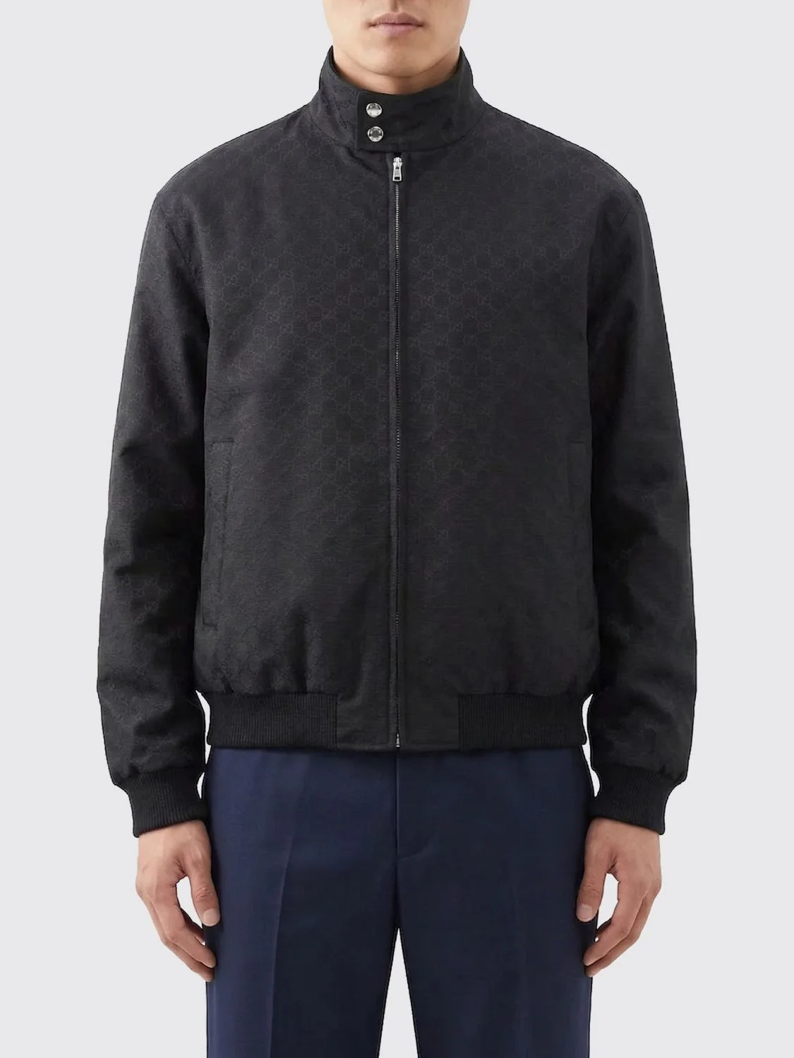 Gucci Men Gg Ripstop Zip Jacket Gucci - 1