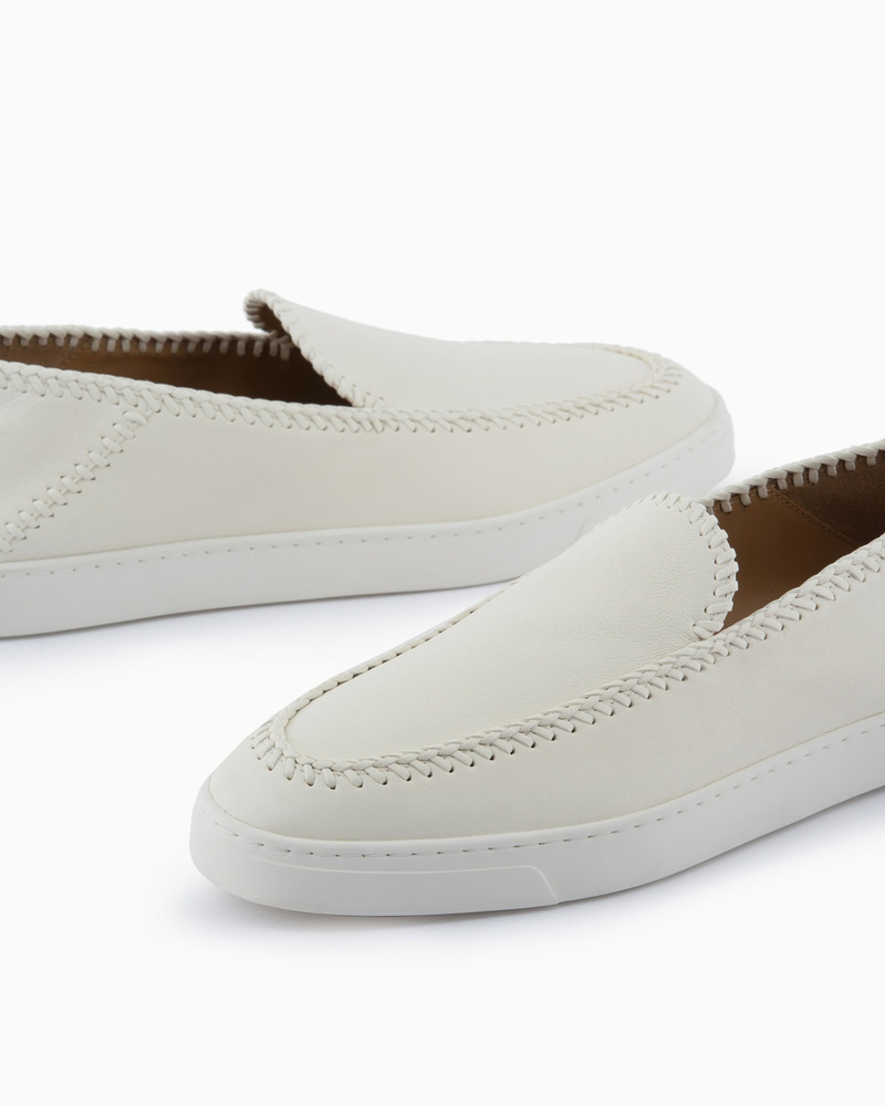 GIORGIO ARMANI Galleria 3 nappa-leather slip-ons outlook