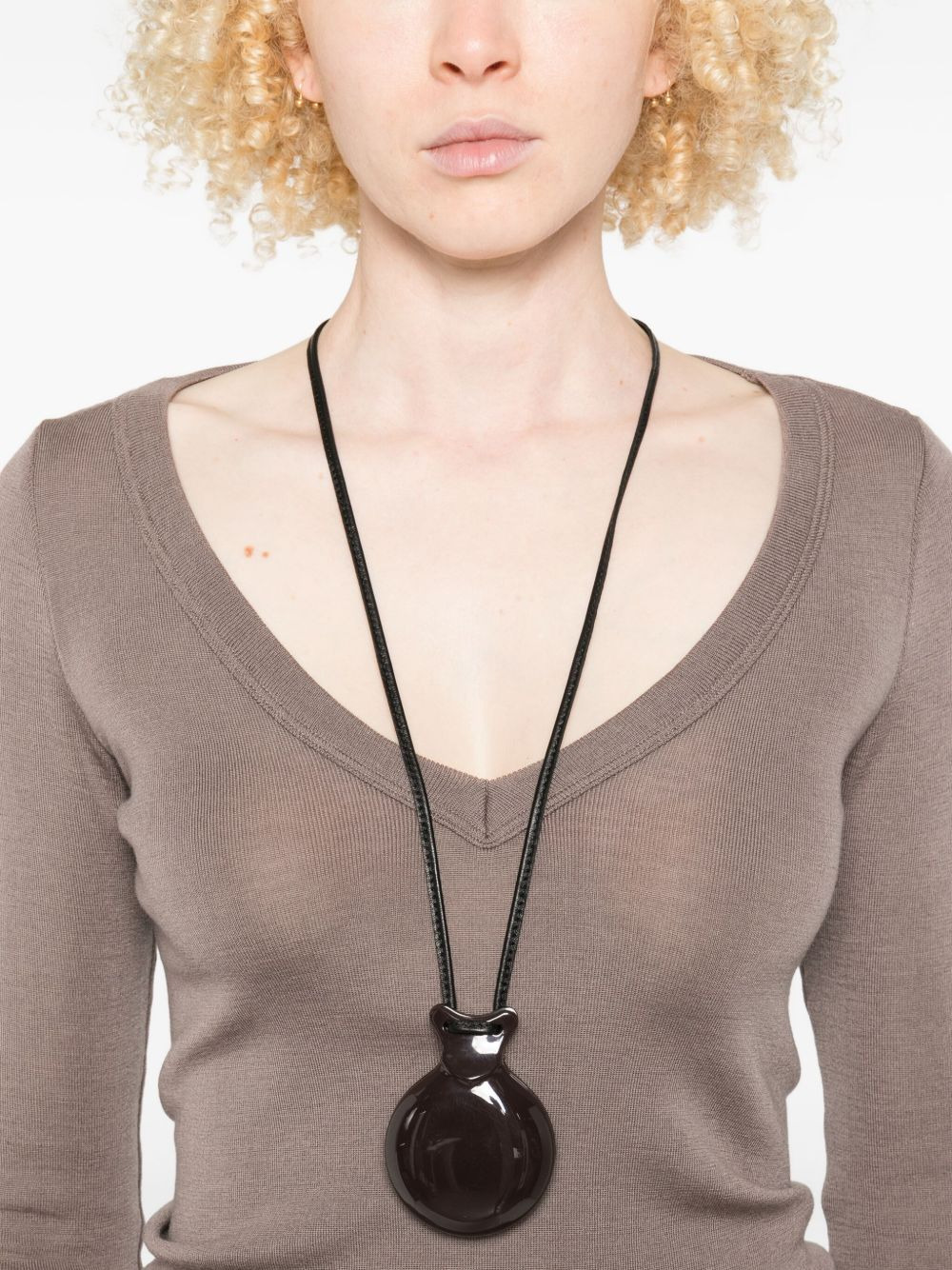 long-sleeve V-neck sweater - 5