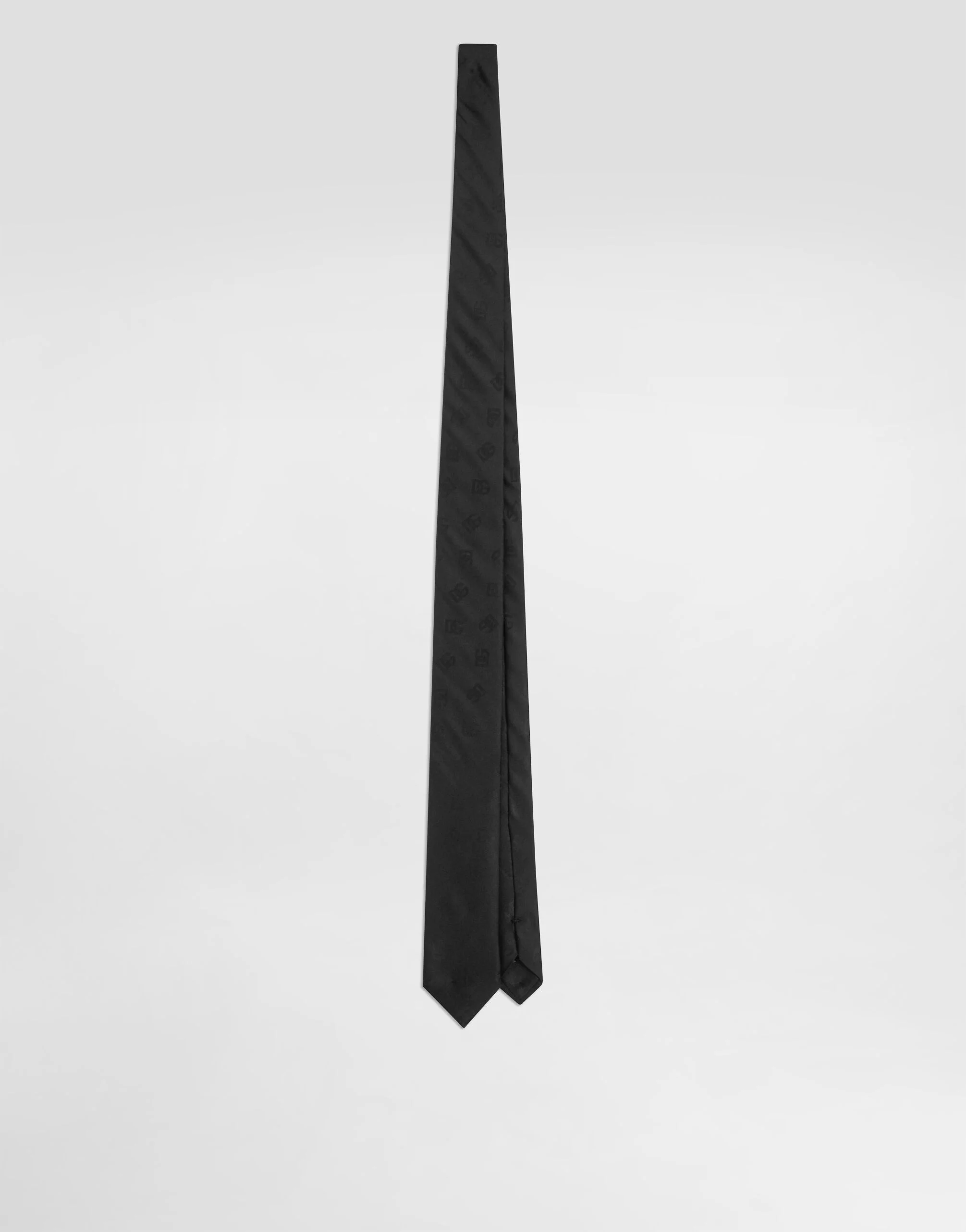 DG logo jacquard tie - 1