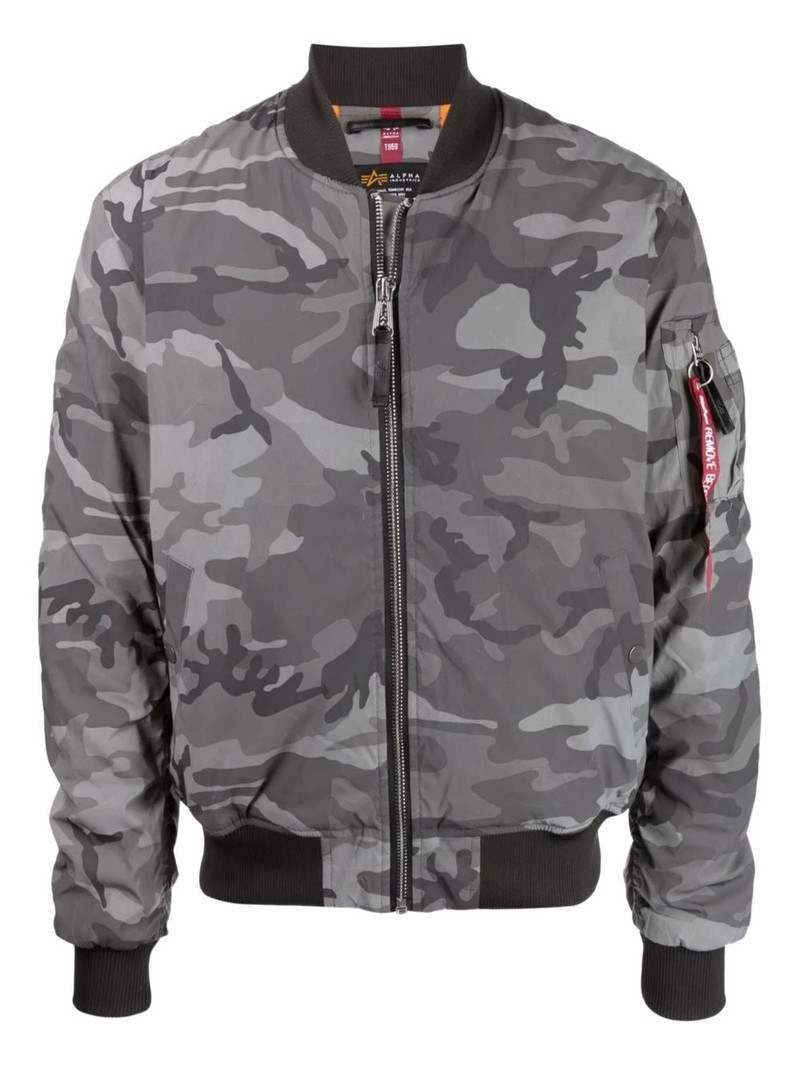 camouflage-print bomber jacket 1