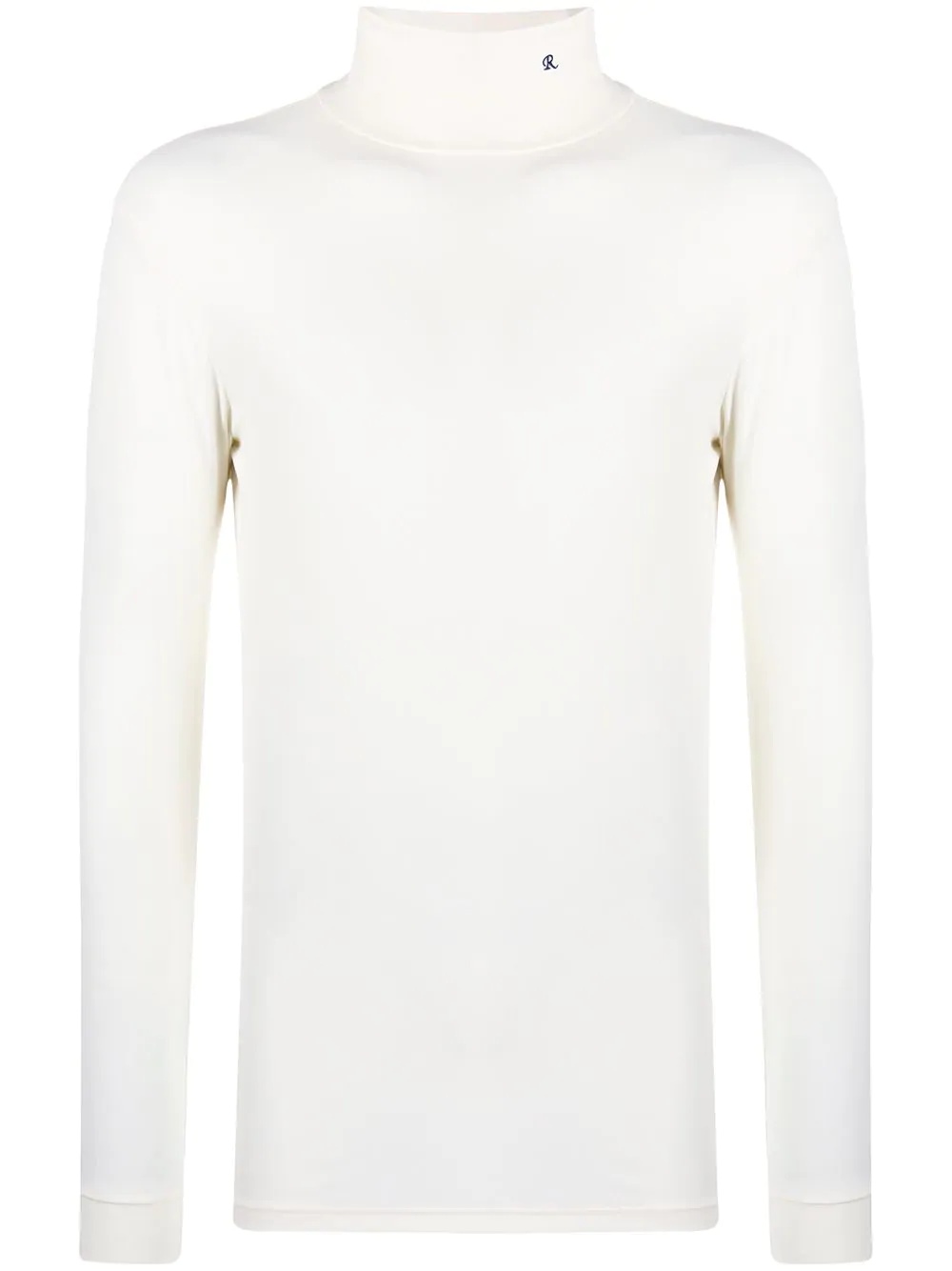 embroidered logo roll-neck jumper - 1