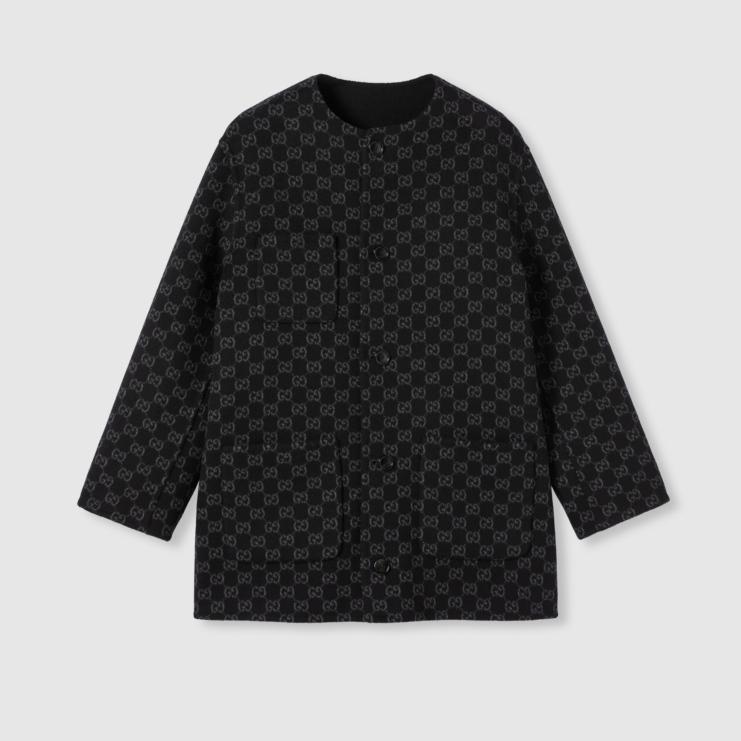 Reversible wool silk jacket - 8
