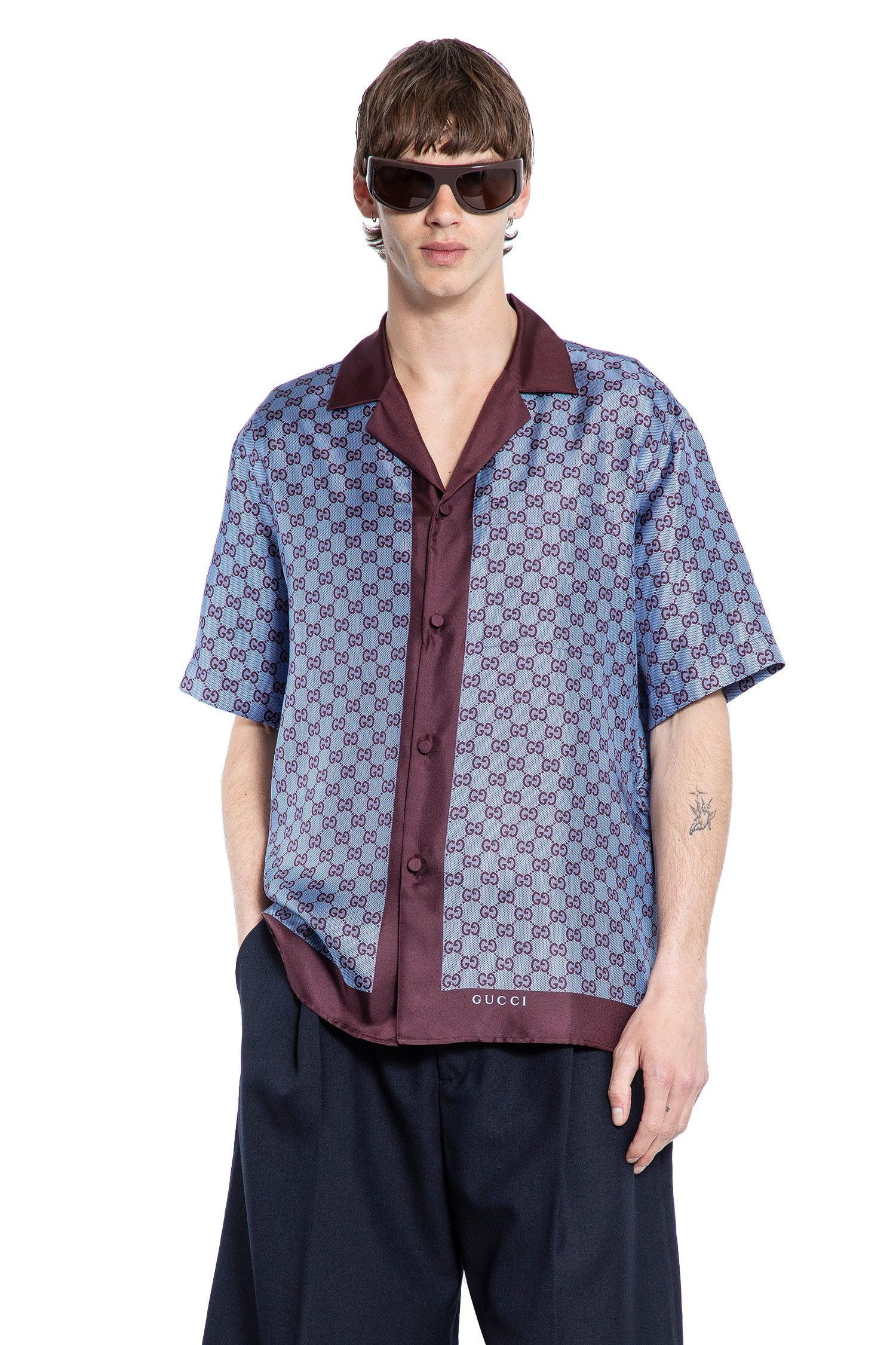 Gg-Silk-Twill-Bowling-Shirt - 5