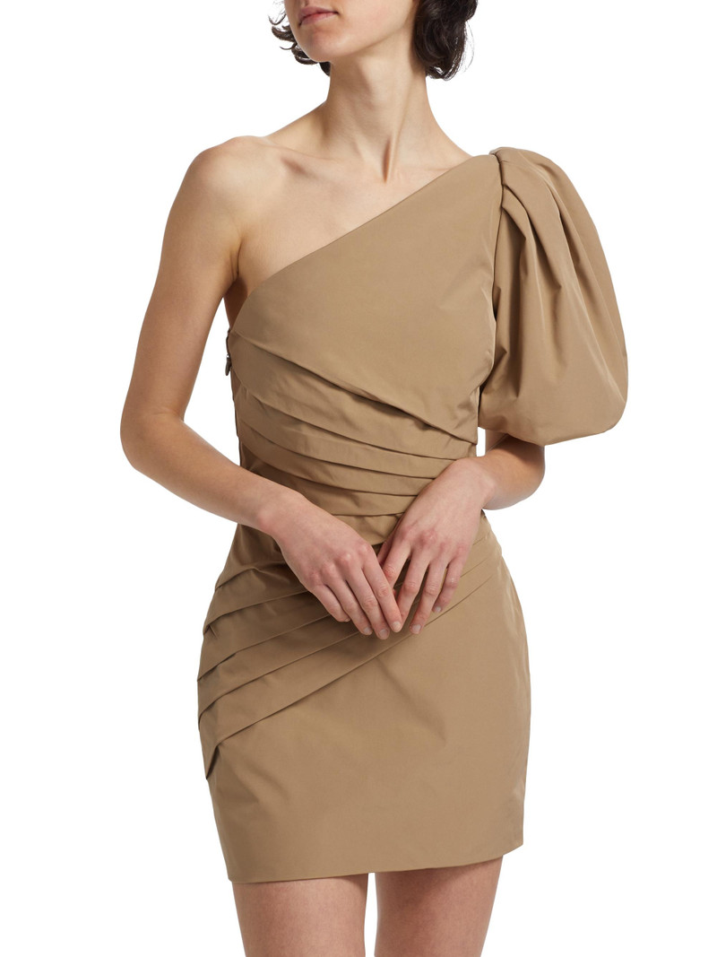Women's Garda One-Shoulder Minidress - Khaki 3