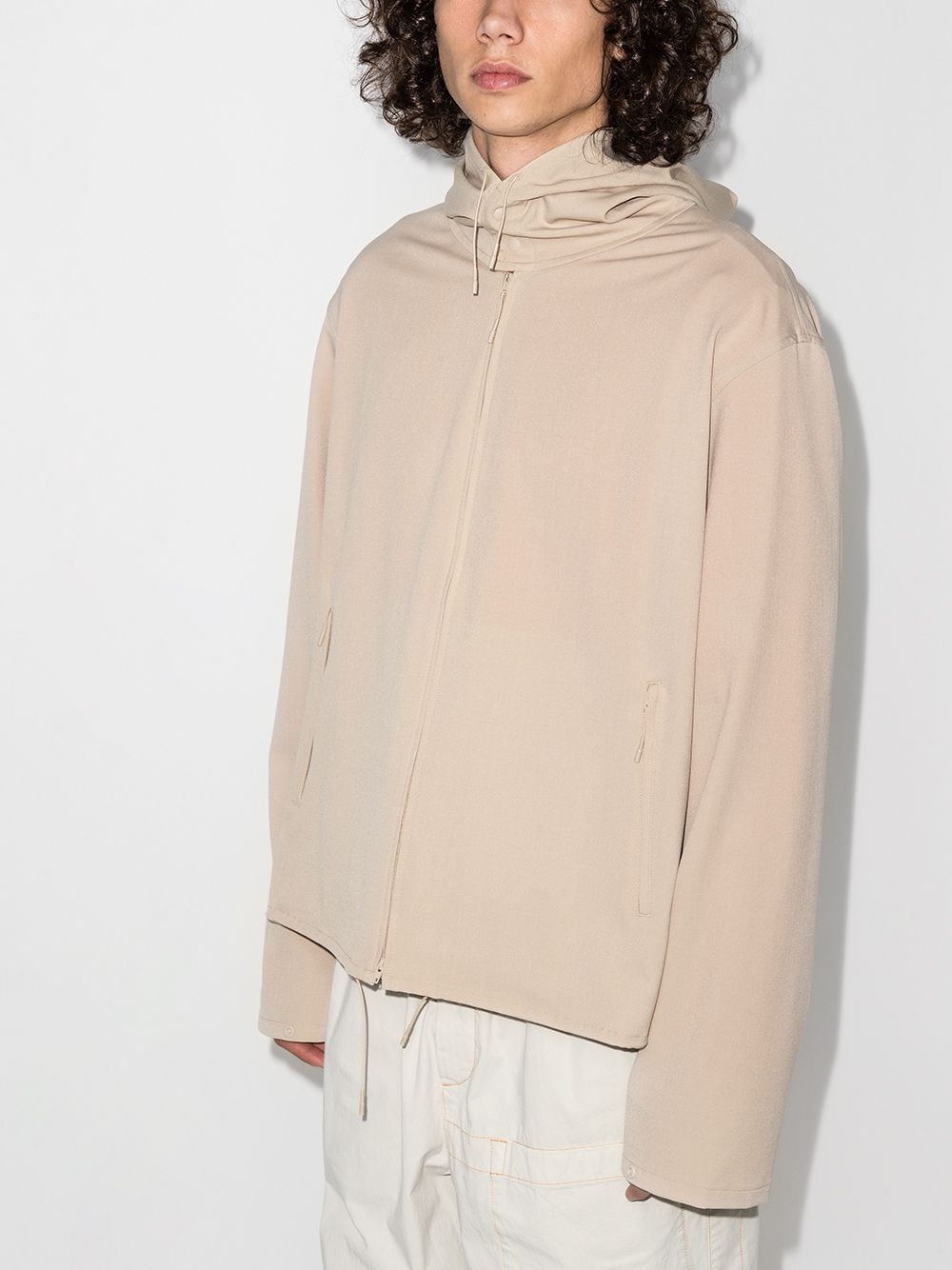 logo-print zip-up lightweight jacket - 2