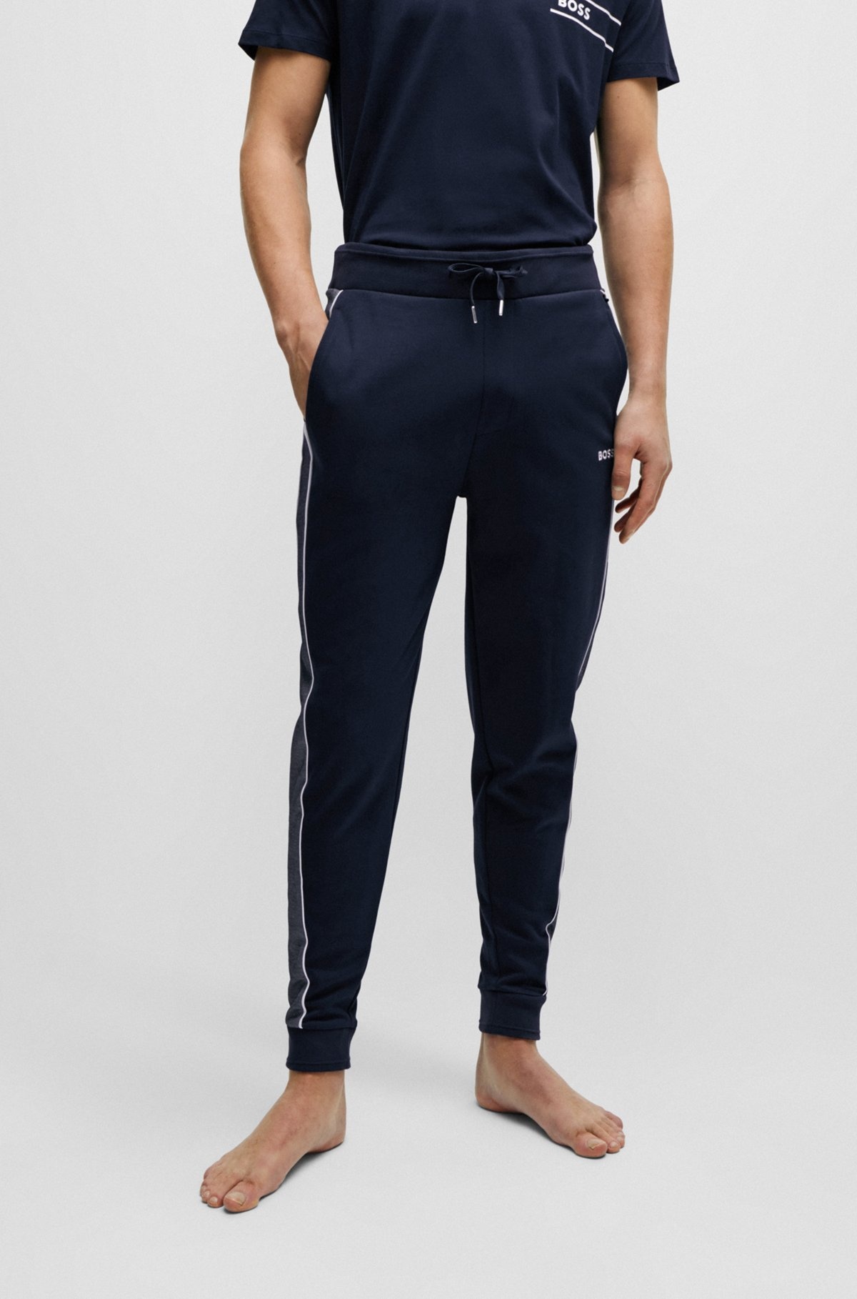 TRACKSUIT BOTTOMS WITH EMBROIDERED LOGO - 2