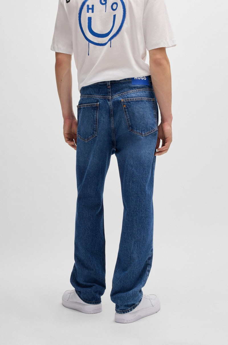 BAGGY-FIT JEANS IN BLUE DENIM 4