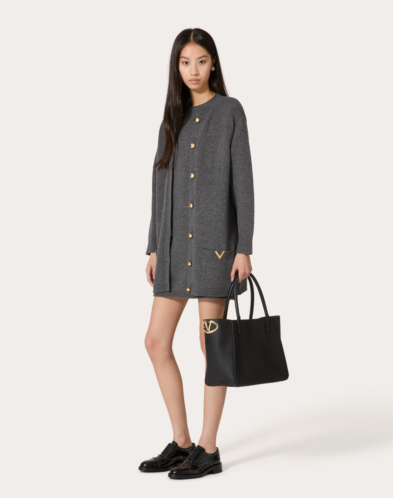 VLOGO SIDE SHOPPING BAG IN NAPPA CALFSKIN 2