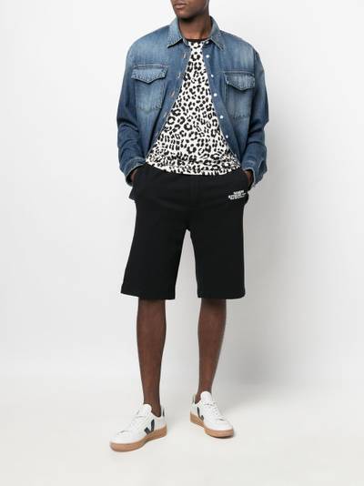 Maison Kitsuné logo-print elasticated-waist track shorts outlook