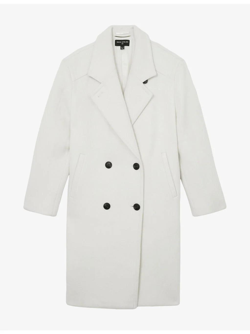Reiss Atelier Kira Double-Breasted Wool-Blend Coat - 1