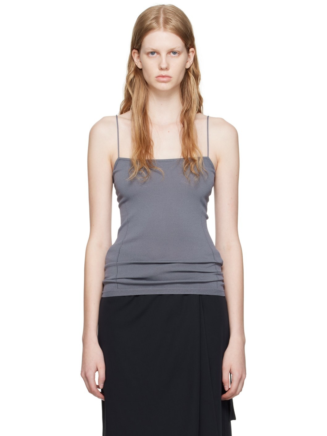 Gray Darted Camisole - 1