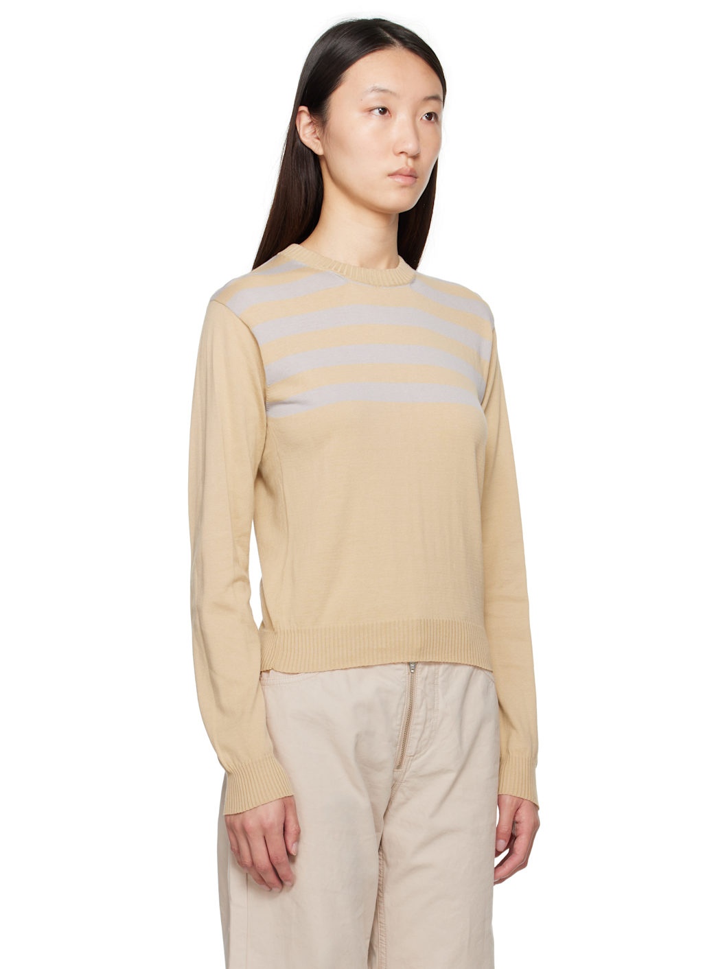 Beige & Gray Salim Sweater - 2