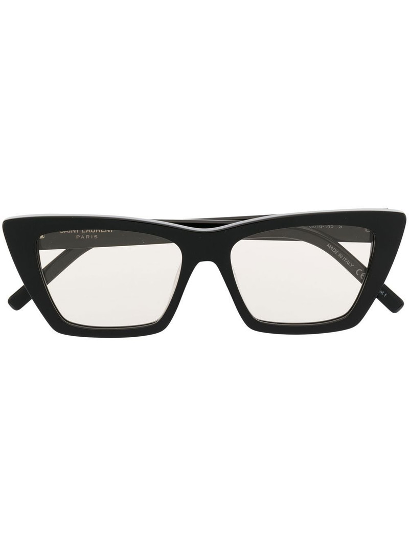 logo-lettering cat-eye sunglasses 1