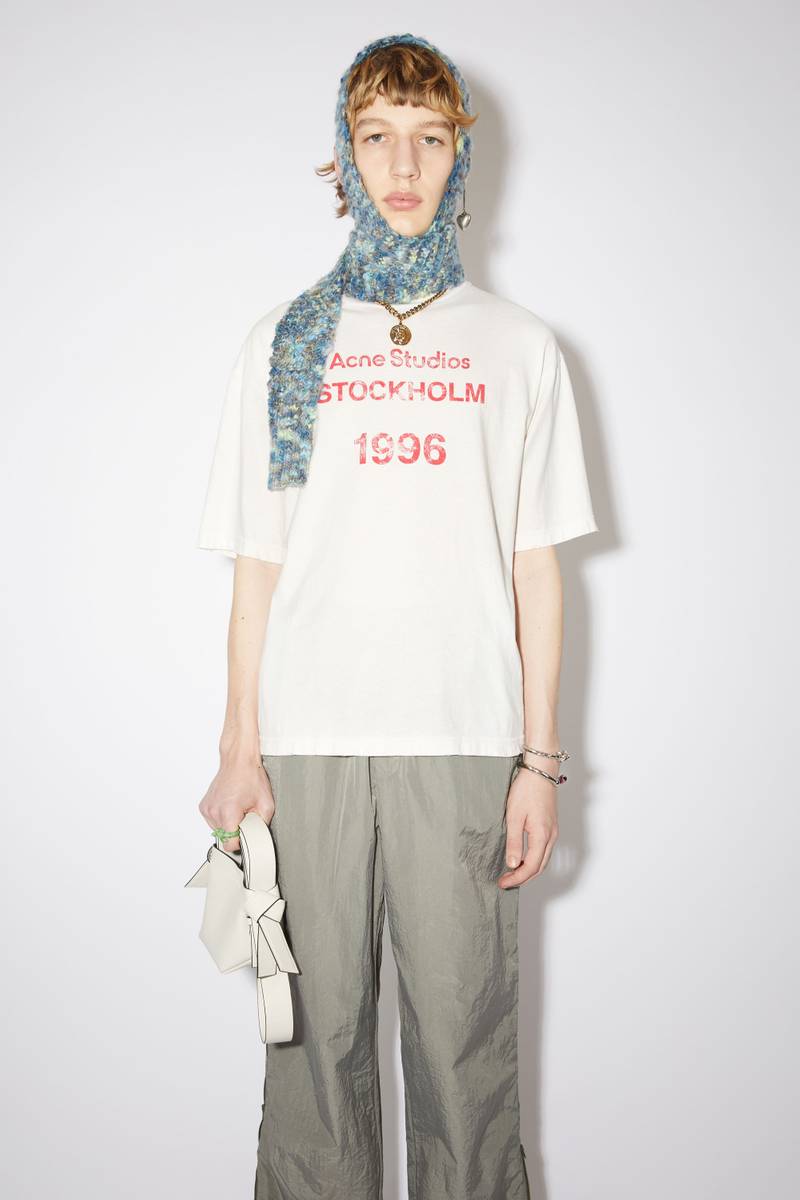 Acne Studios Logo stamp t-shirt - Pale orange outlook