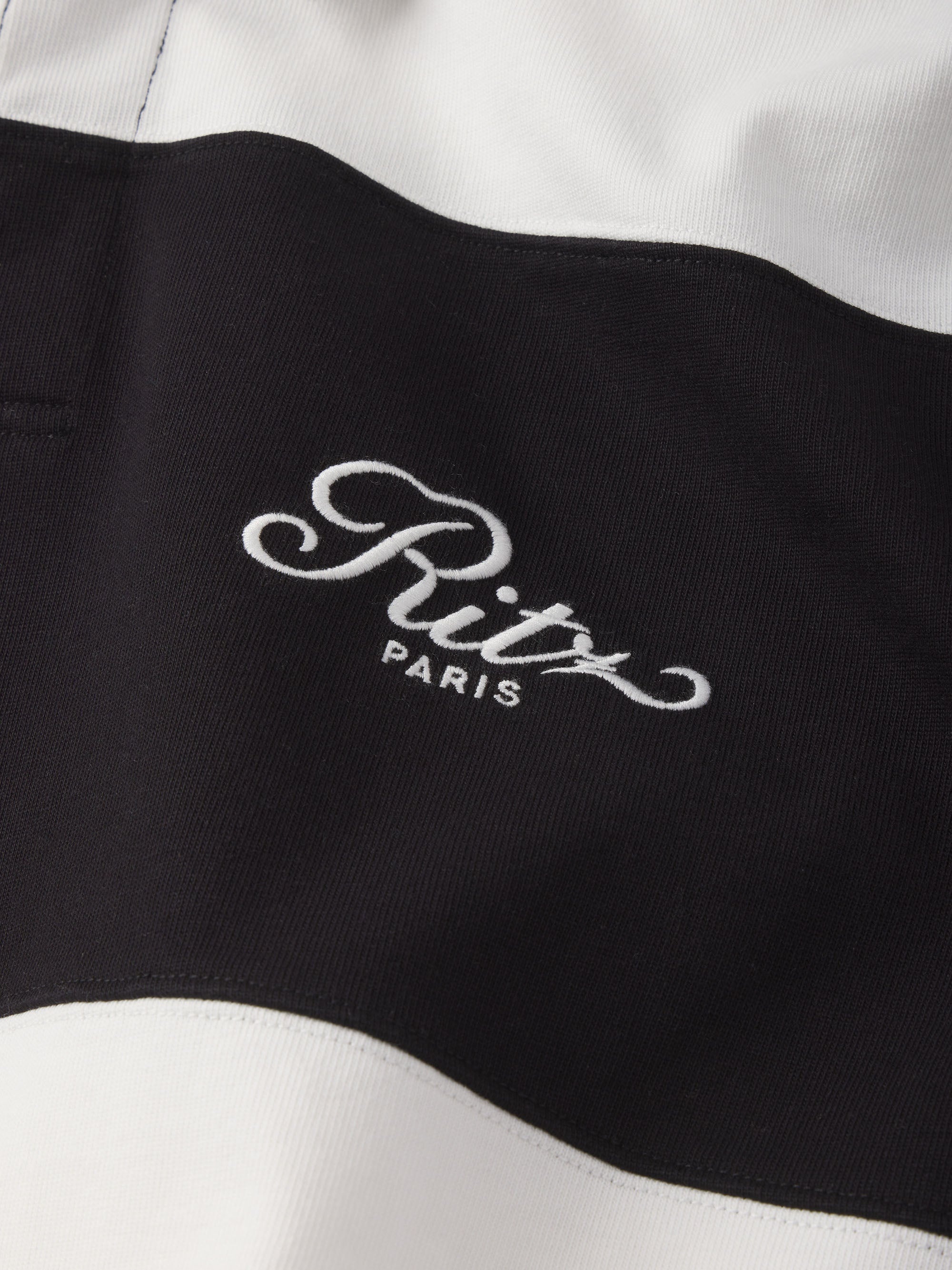 Ritz Rugby Polo Shirt in Cream/Black - 3