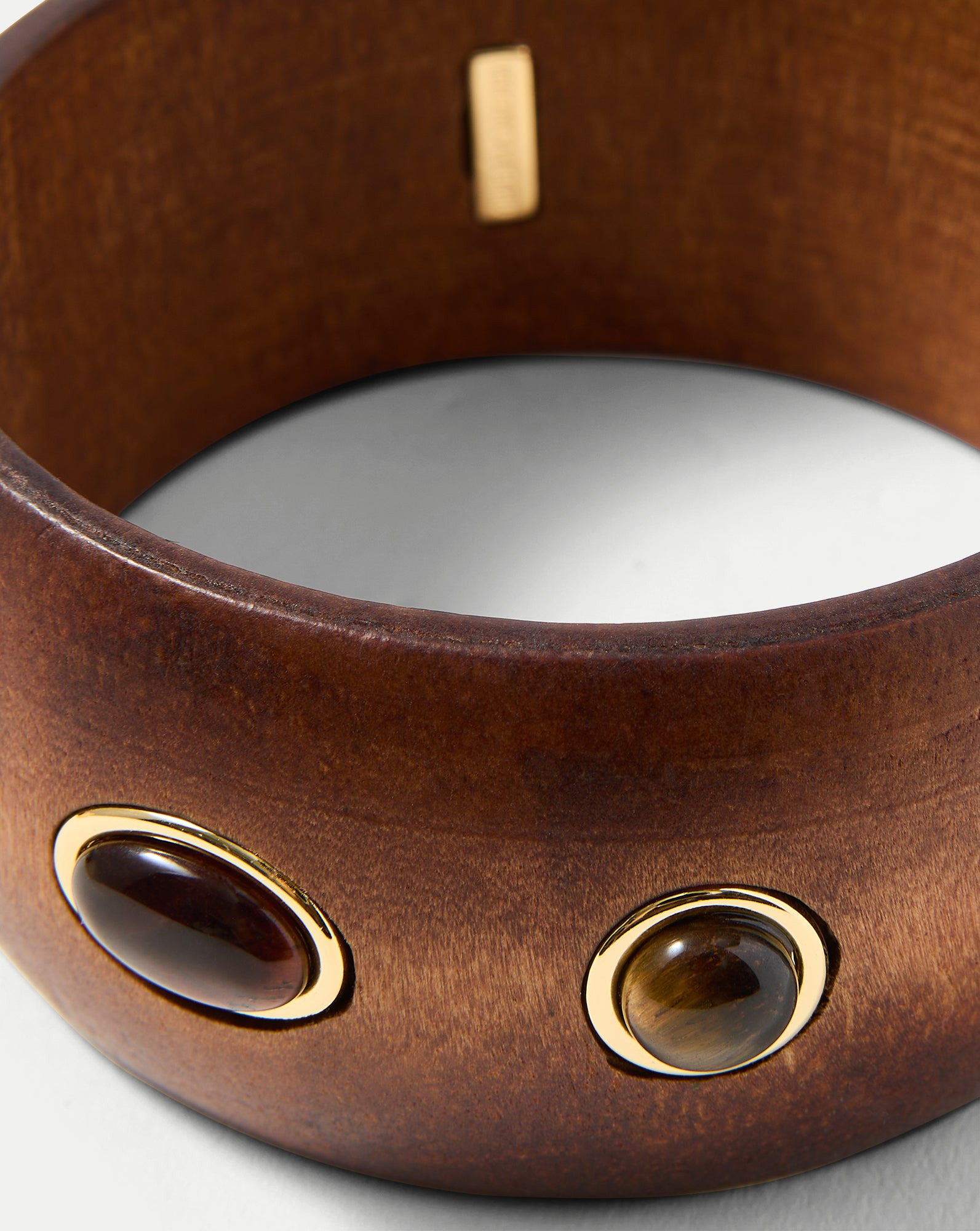 WOOD EMBELLISHED BANGLE - 4
