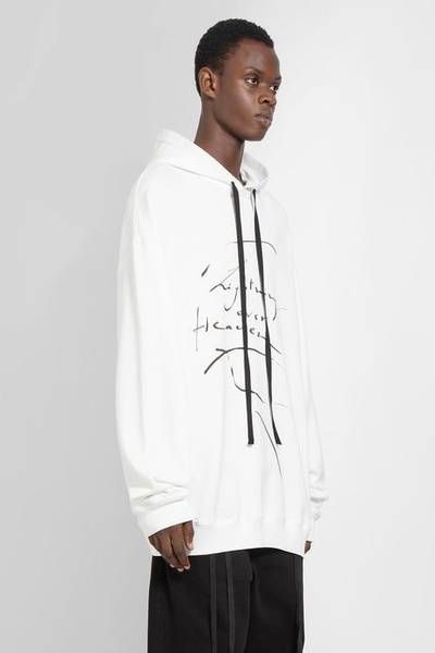 Ann Demeulemeester Ann demeulemeester men's white roeland high comfort hoodie outlook