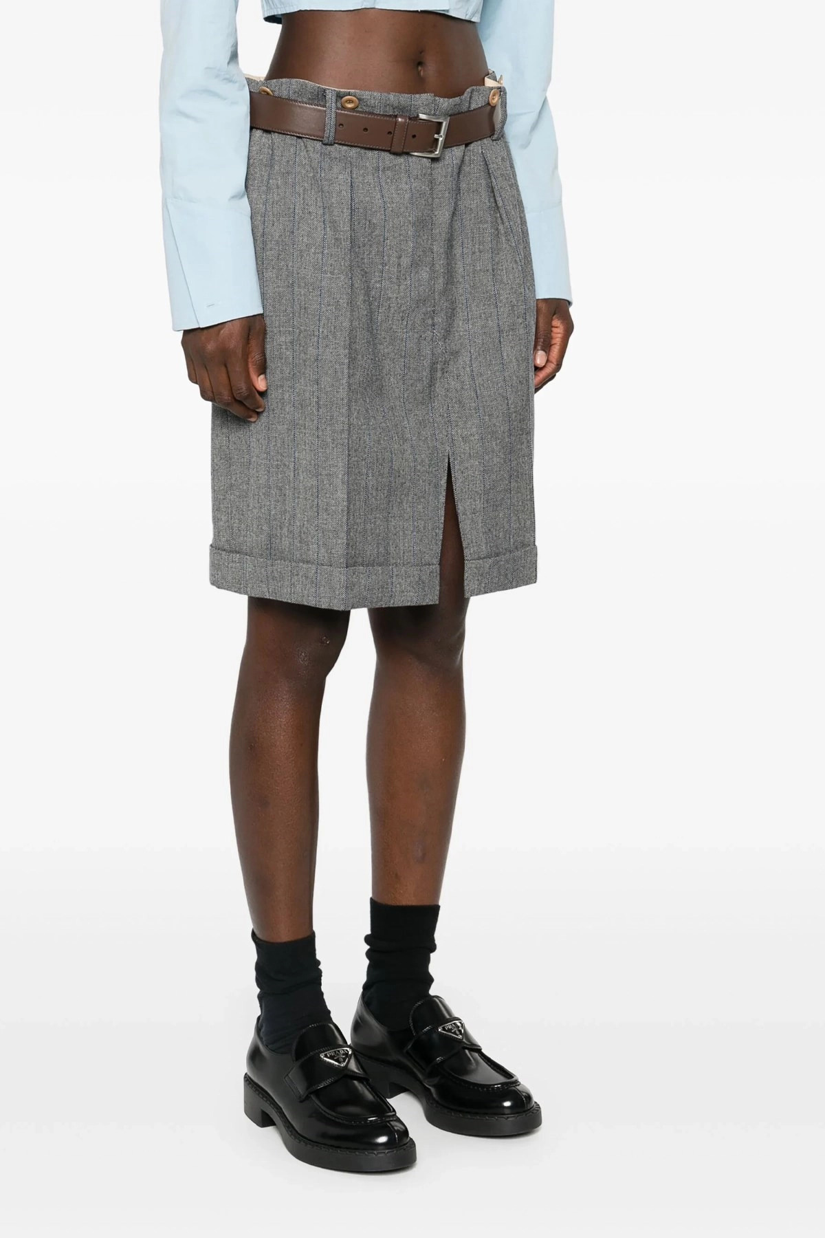 Striped wool skirt - 2