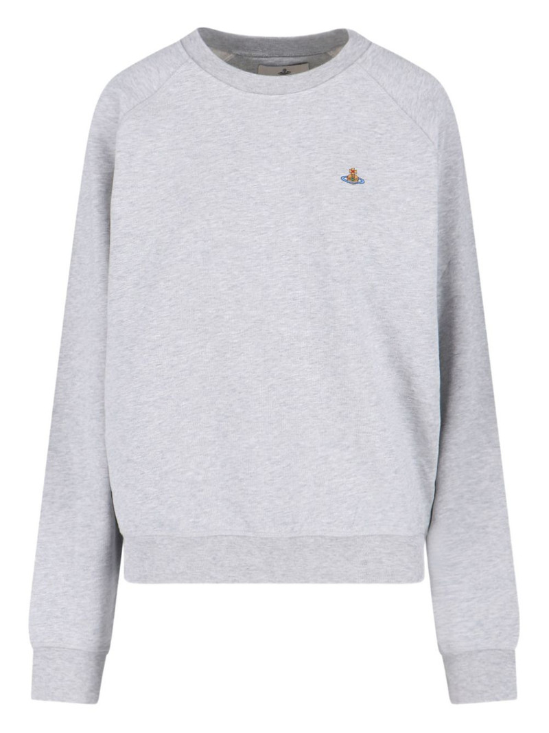 orb-embellished crew neck sweatshirt 1