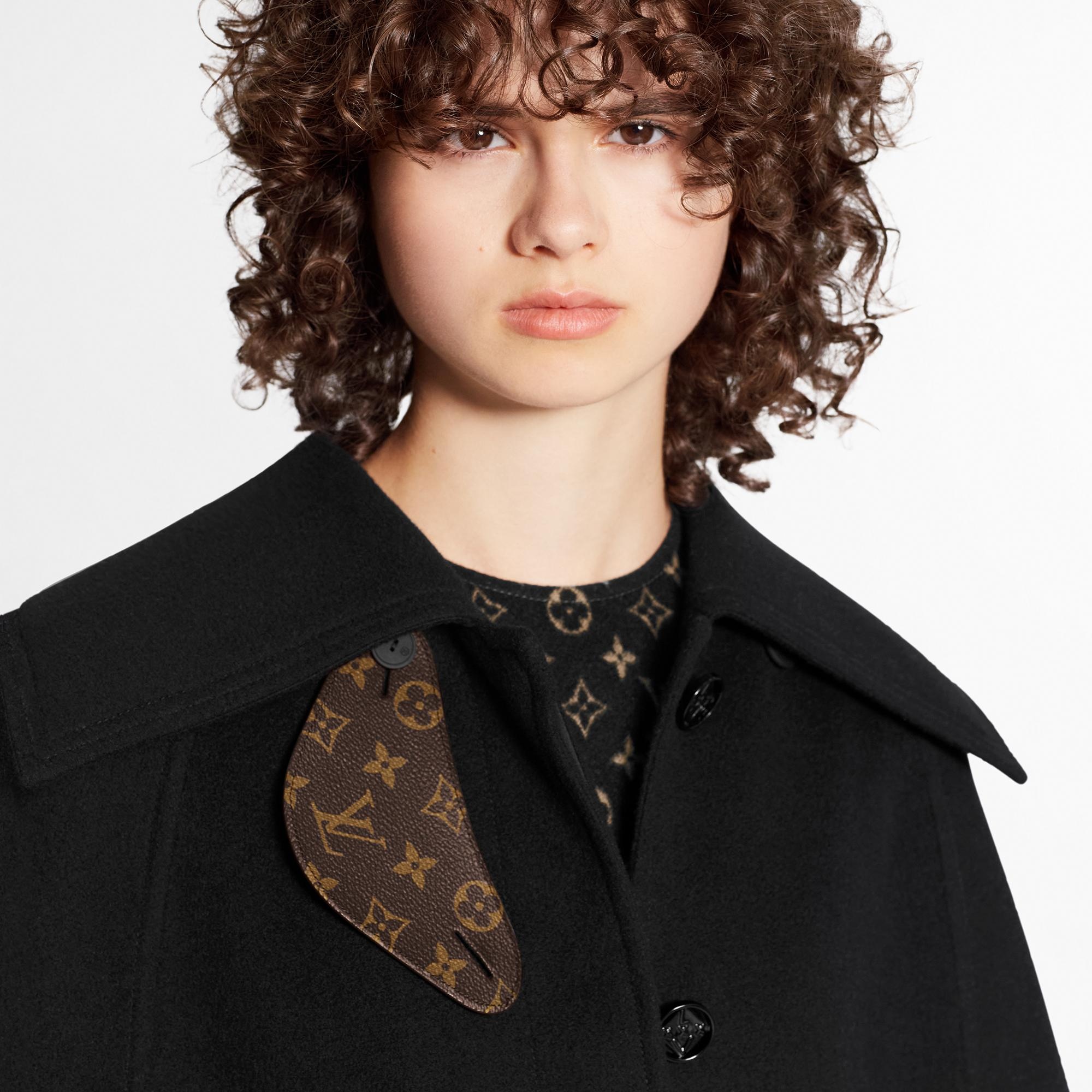 Products By Louis Vuitton: Wide Collar Sleek Cape Coat