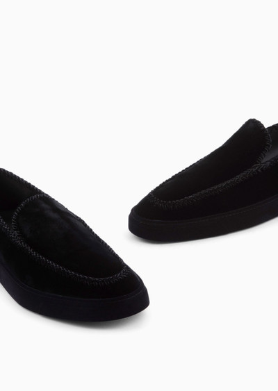 GIORGIO ARMANI Giorgio’s Galleria 3 velvet slip-ons outlook