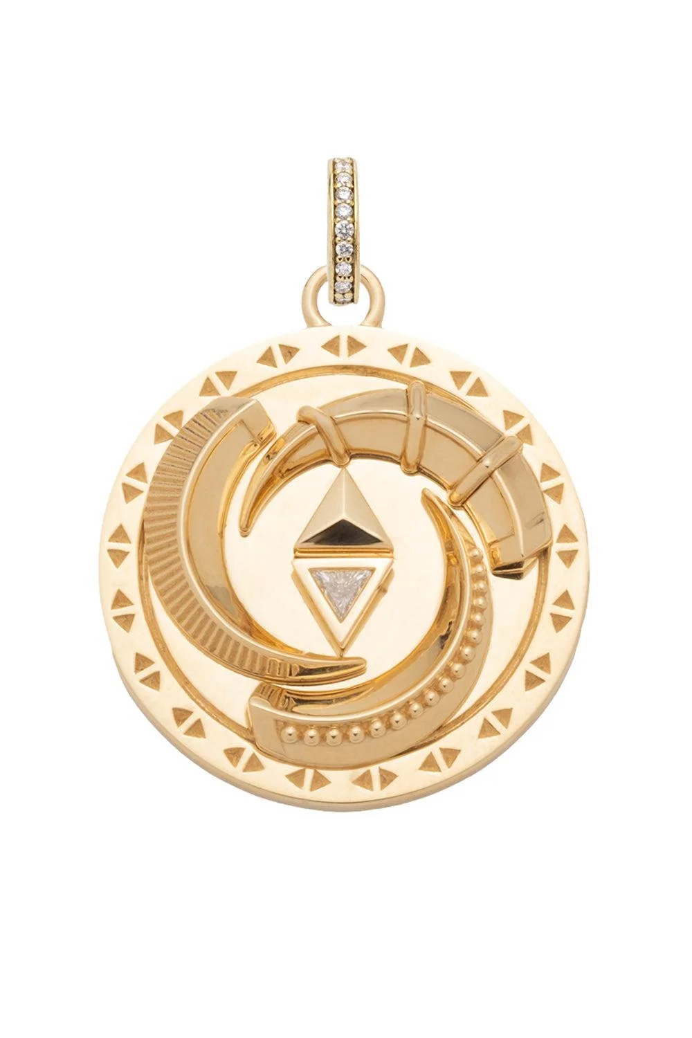 Protection La Loba Claw Triskele Large Medallion - 1