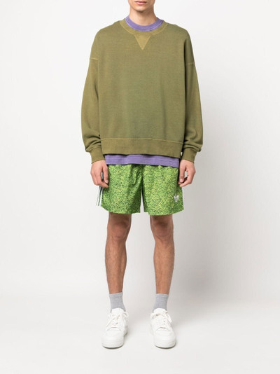 adidas x Kerwin Frost grass-print track shorts outlook