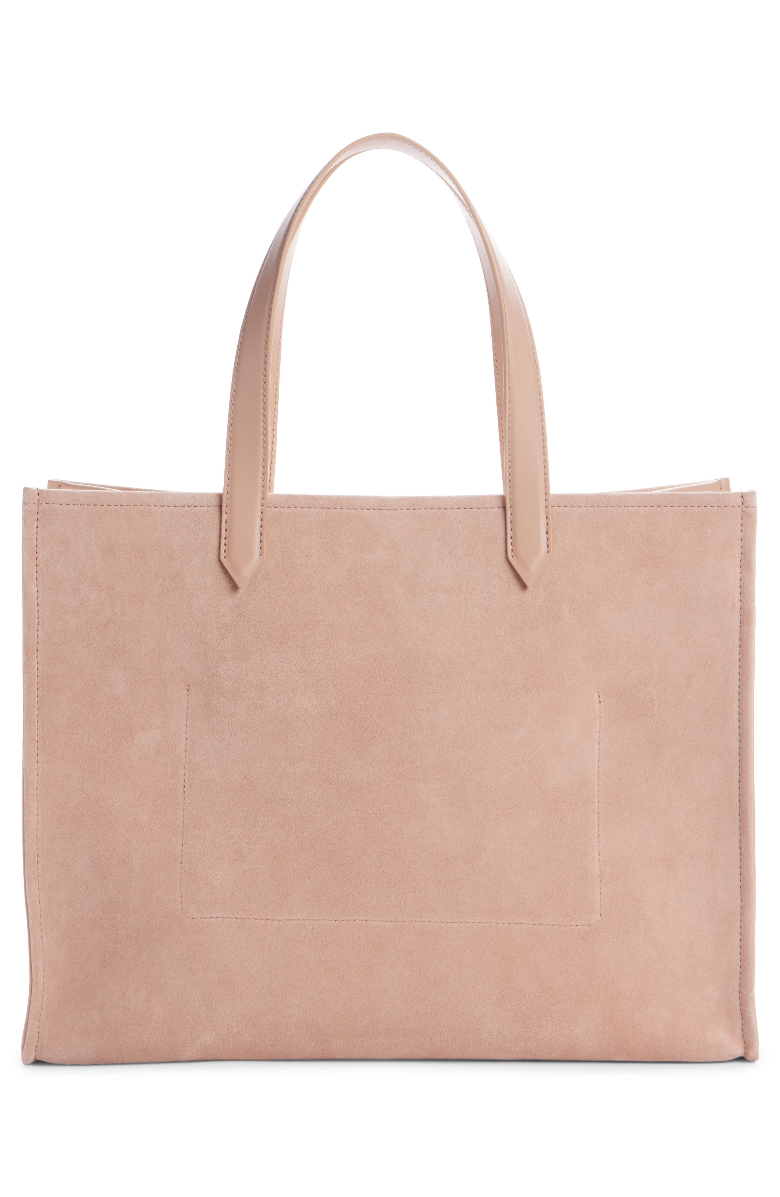 Balmain Medium B-Army Suede Shopper Tote in 0Dx Light Pink at Nordstrom - 3