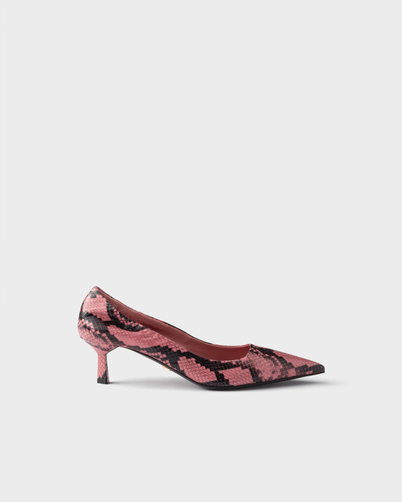 Printed Ayers leather pumps 2