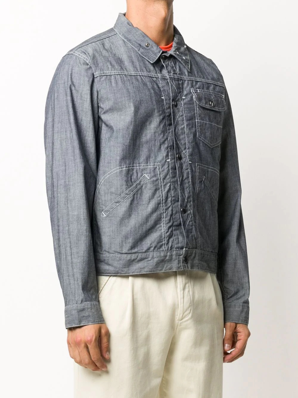 long-sleeve denim shirt - 3