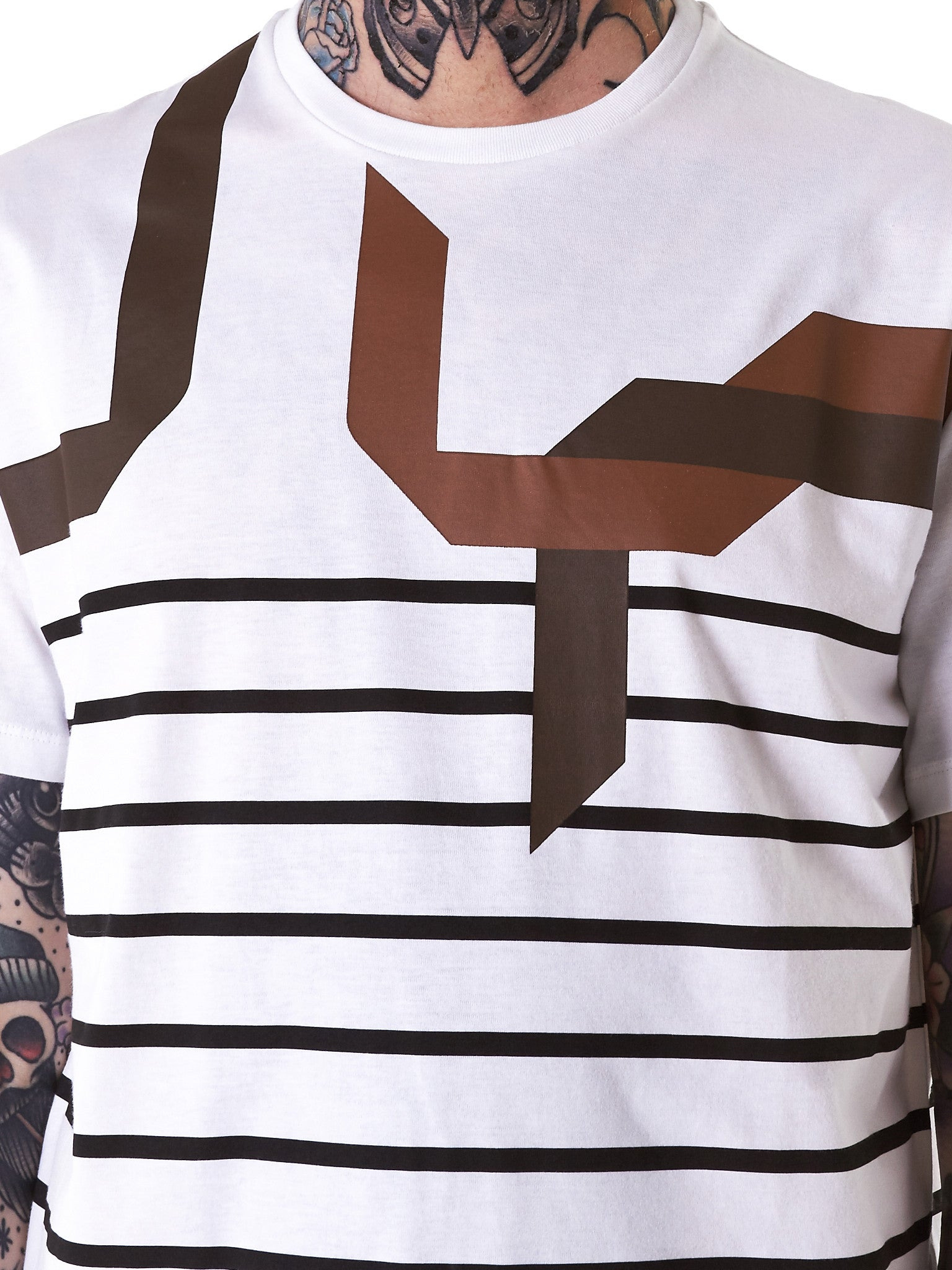 Striped Graphic Tee - 5