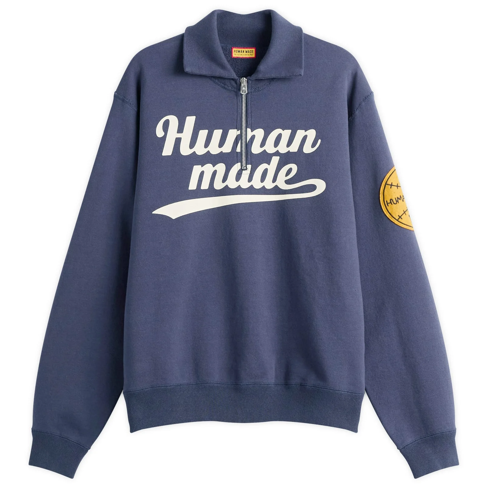 Human Made Half Zip Logo Sweatshirt - 1