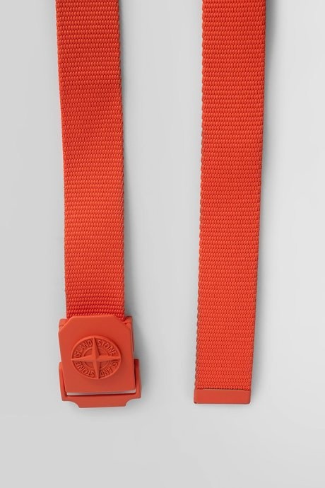 Stone island men's orange 94071 tape belt - 3