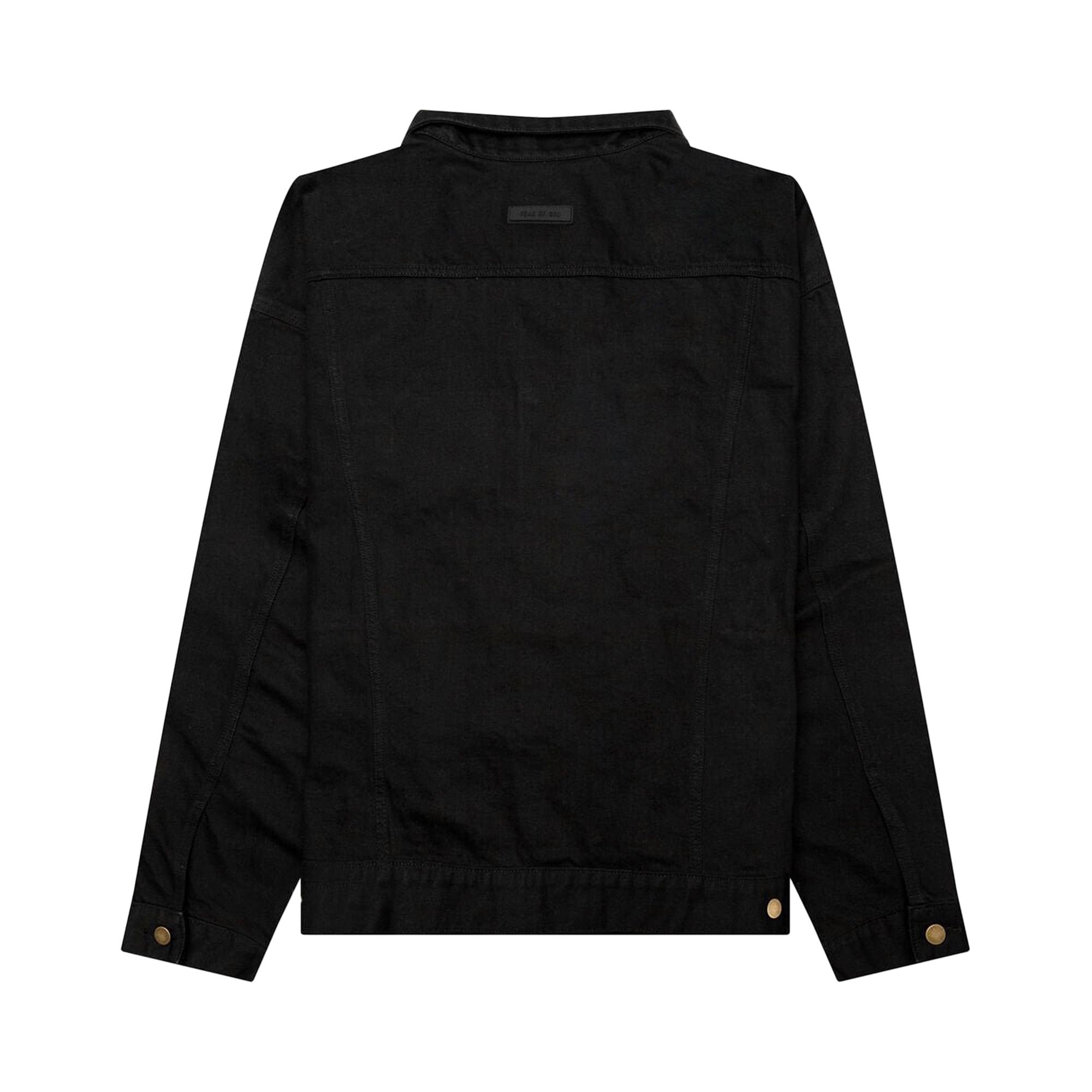 Fear of God Essentials Denim Jacket 'Jet Black' - 2