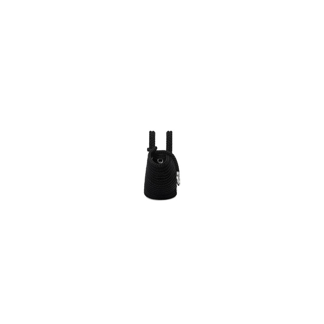 Women's Ibiza Mini Basket With Strap in Black - 6