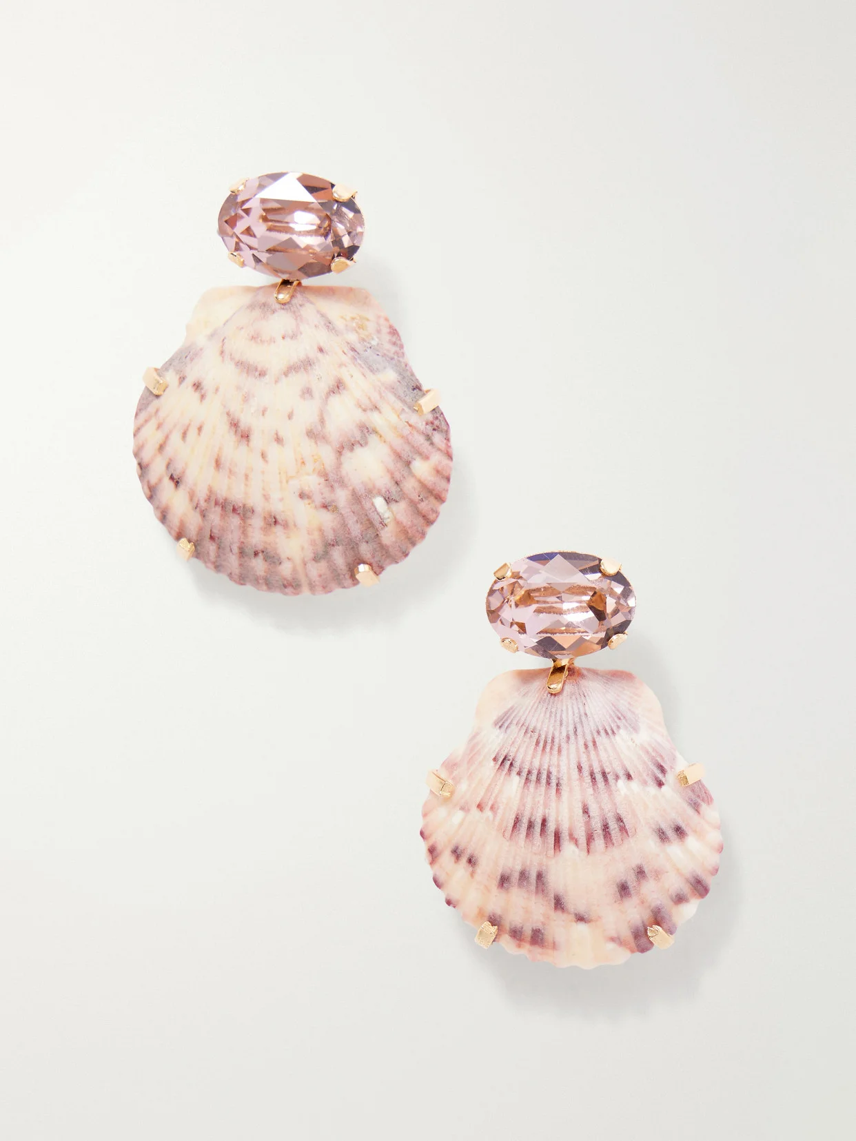 Kauai Seashell-embellished Gold-tone Earrings - 1