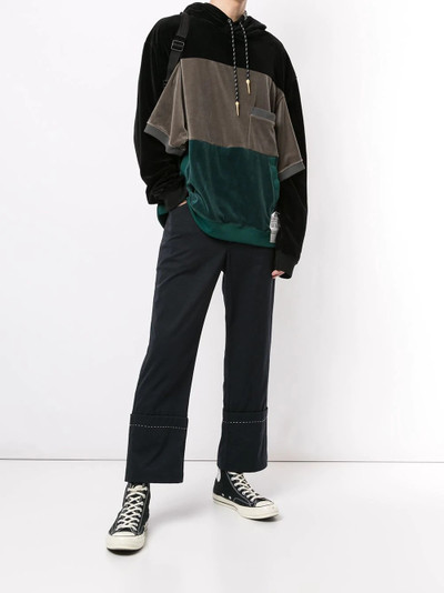 Maison MIHARAYASUHIRO border docking hoodie outlook