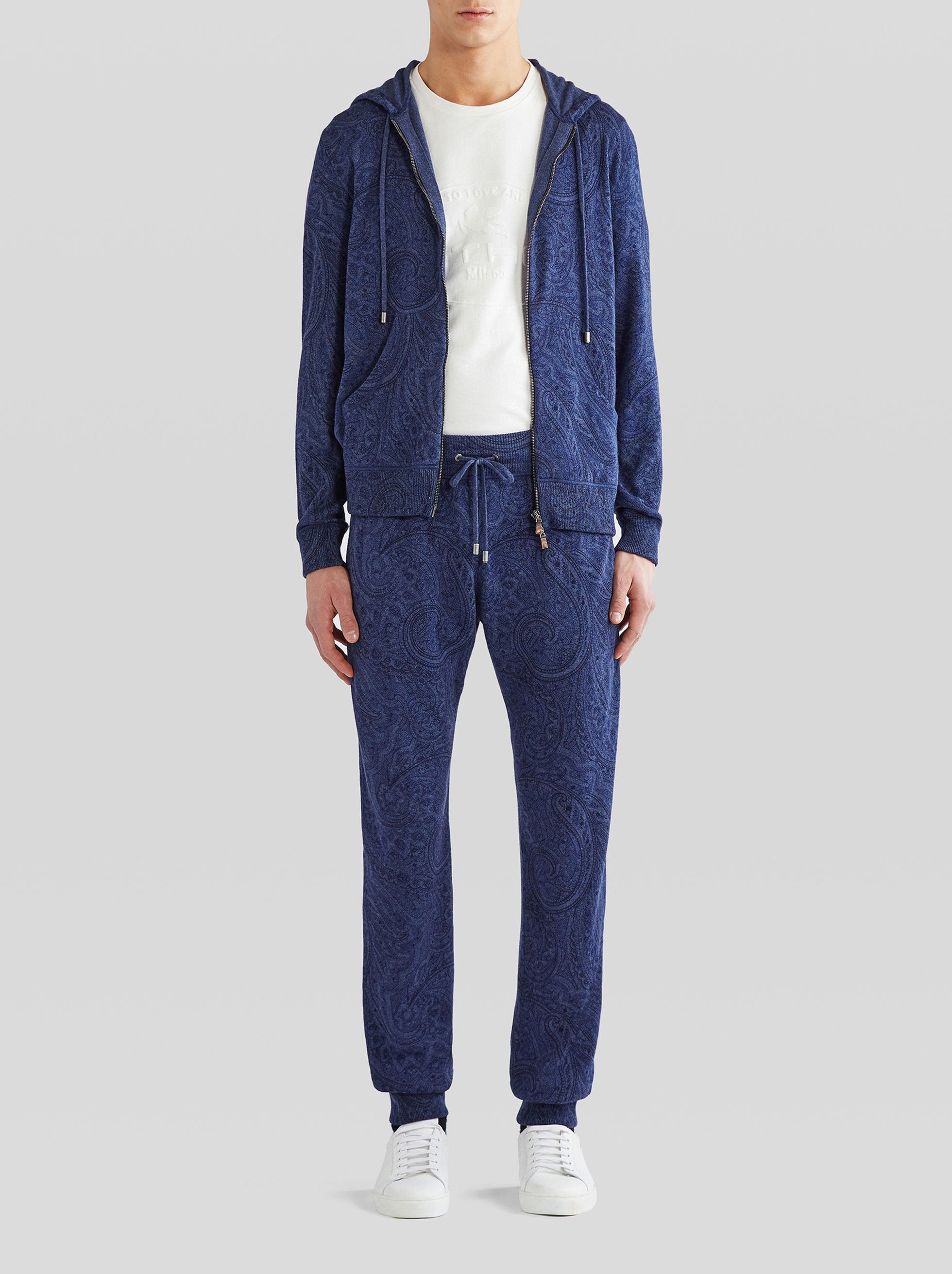 CASHMERE TROUSERS WITH PAISLEY PRINT - 3