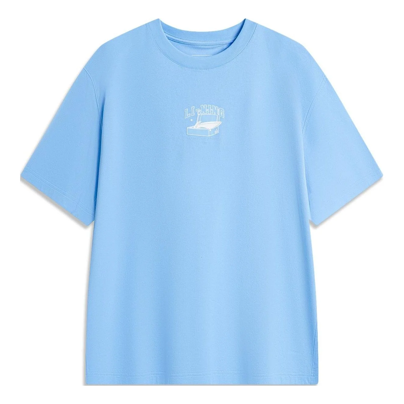 Li-Ning Cartoon Graphic T-shirt 'Light Blue' AHSU541-4 - 1