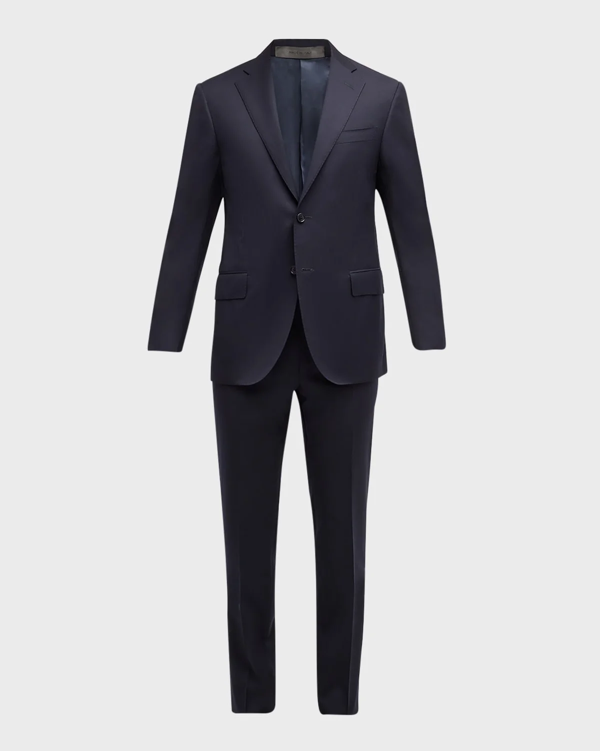 Men's Solid Wool Leader Suit - 1