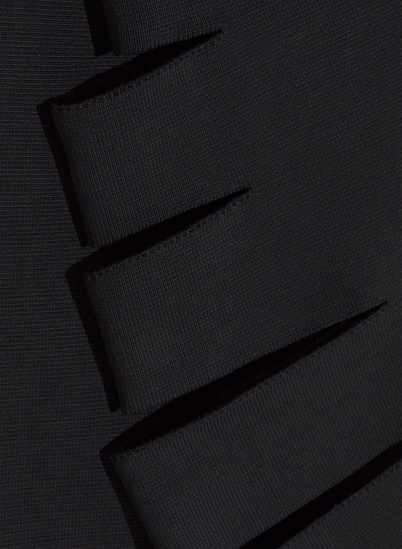 black bandage knit top - 4