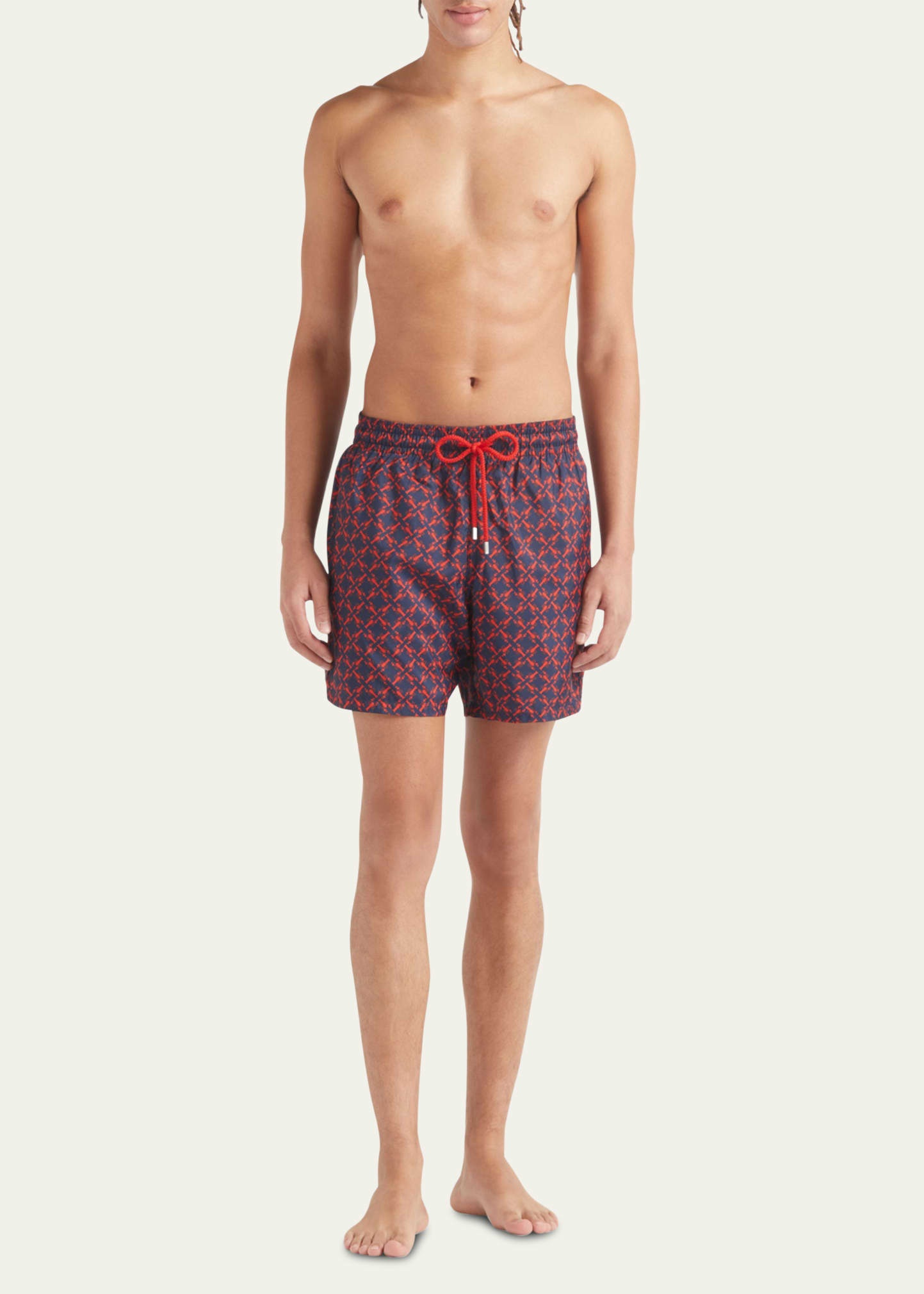 Men's Micro Lobster-Print Swim Shorts - 2