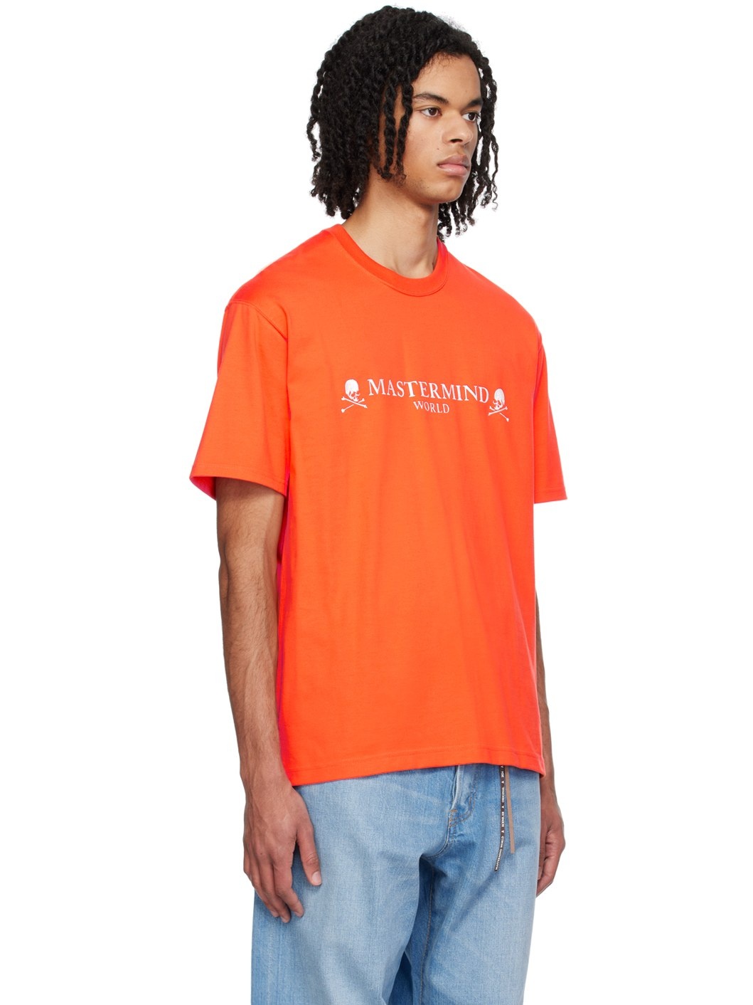 Orange 3D Skull T-Shirt - 2